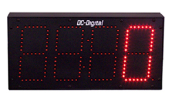 (DC-60C-Term-IN) 6.0 Inch LED Digital Multi-Input Counter that accepts: PLC, Relay, Switch and Sensor Input Controls (INDOOR)